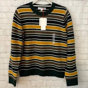 NWT Uniqlo Ines De La Fressange Paris multi stripe crew neck sweater